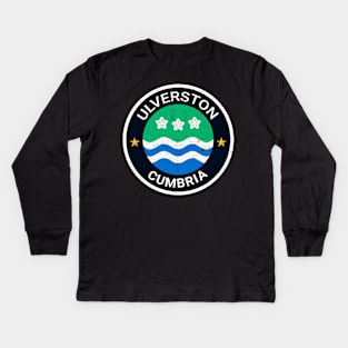 Ulverston - Cumbria Flag Kids Long Sleeve T-Shirt